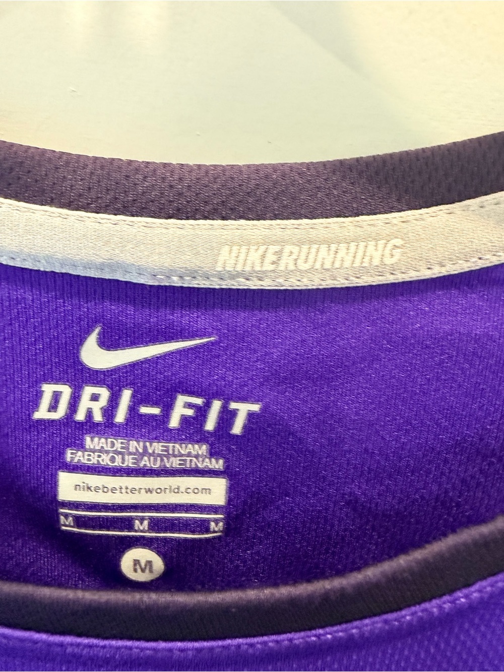 Nike Dri-FIT Purple Long Sleeve Running Training Top Women’s Medium - Picture 6 of 9